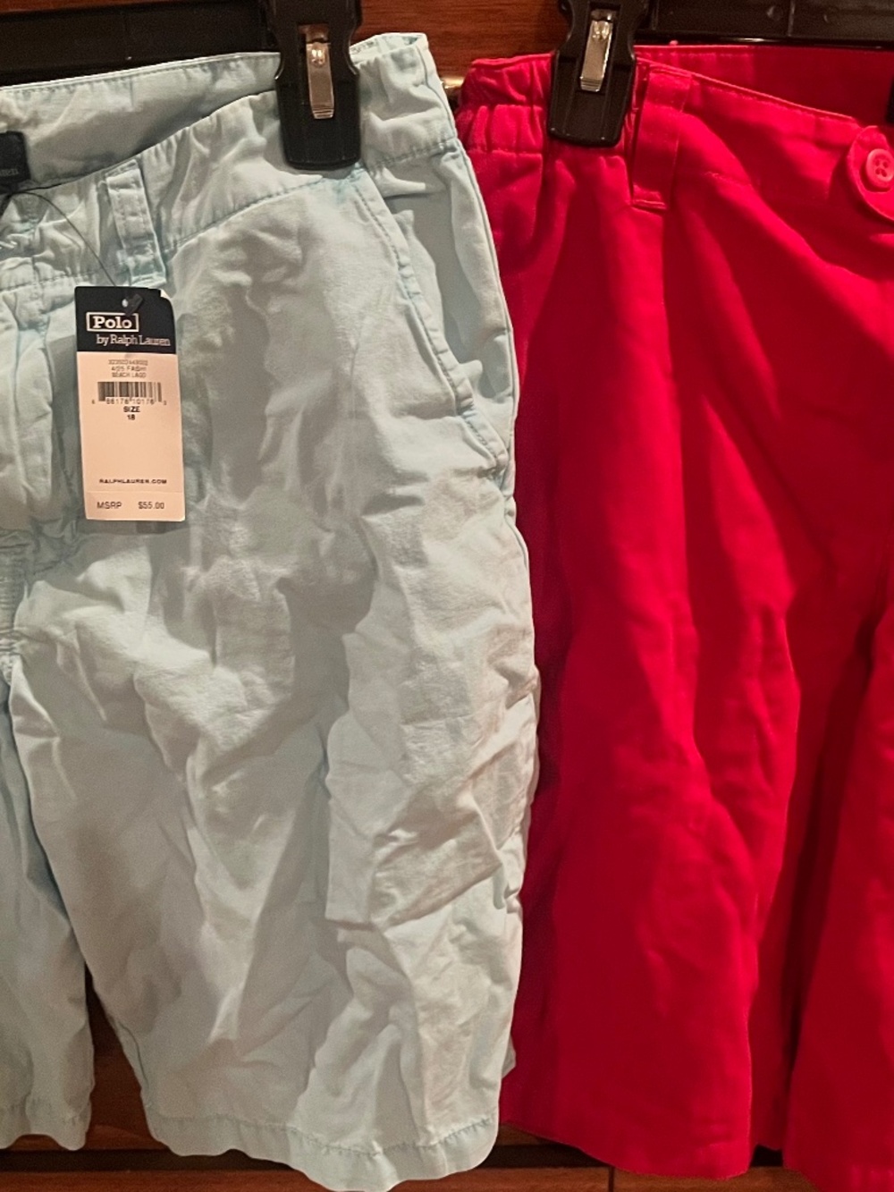 Boys Size 18 Polo RL shorts
